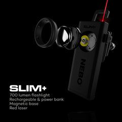 SLIM+ 700 Lumen Rechargeable Pocket Light & Power Bank