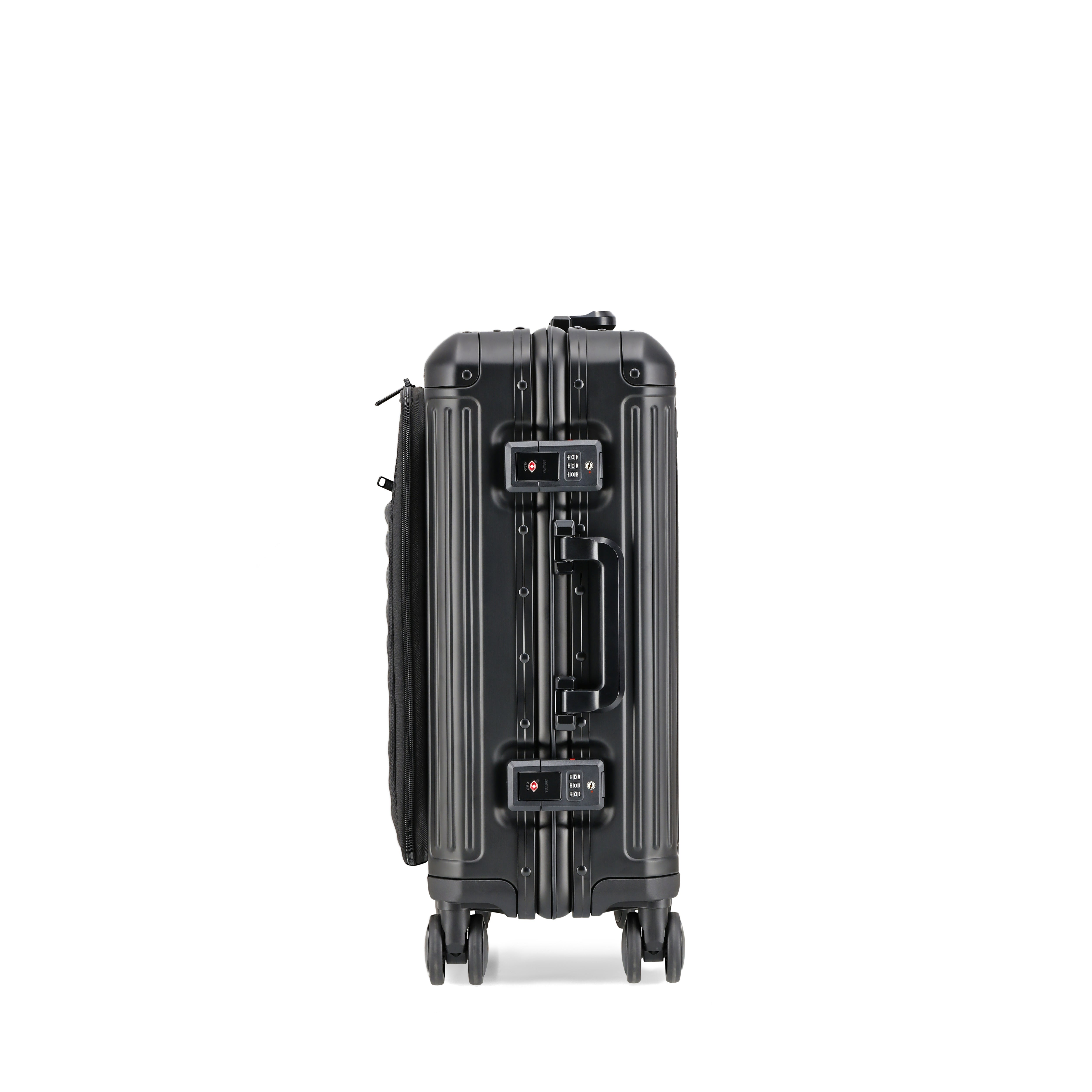 AGATE Aluminium 4W Hardside Luggage Trolley