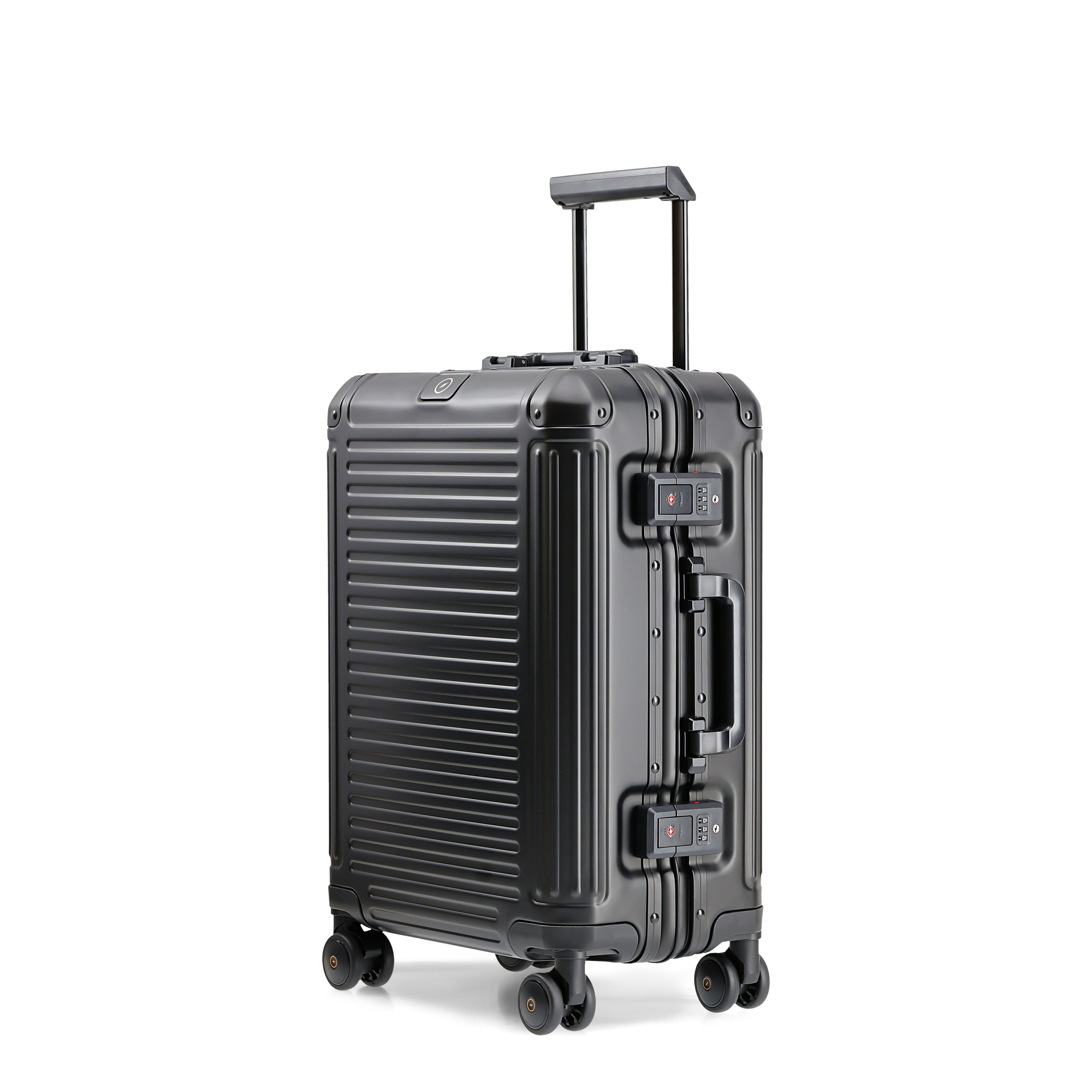 AGATE Aluminium 4W Hardside Luggage Trolley