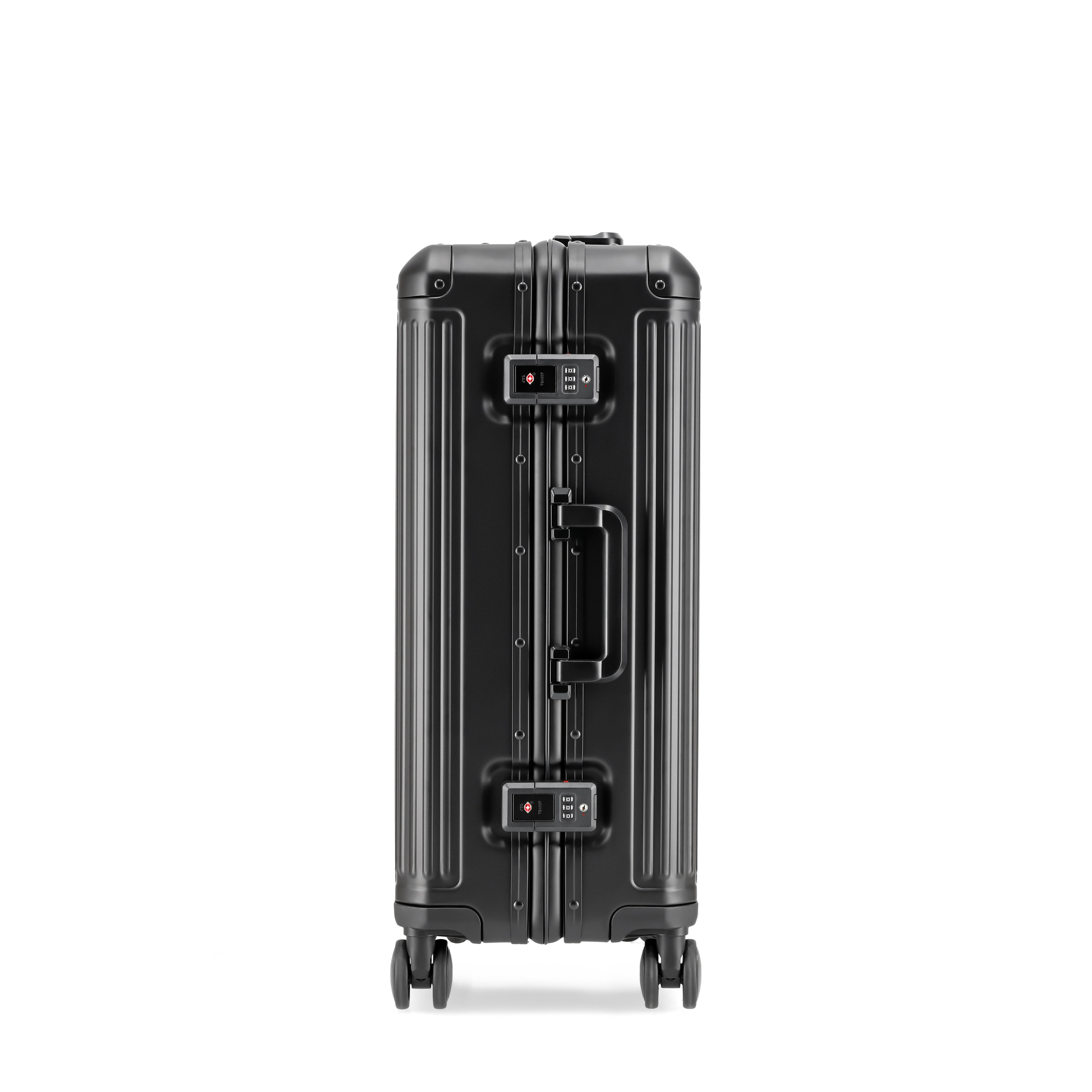 AGATE Aluminium 4W Hardside Luggage Trolley