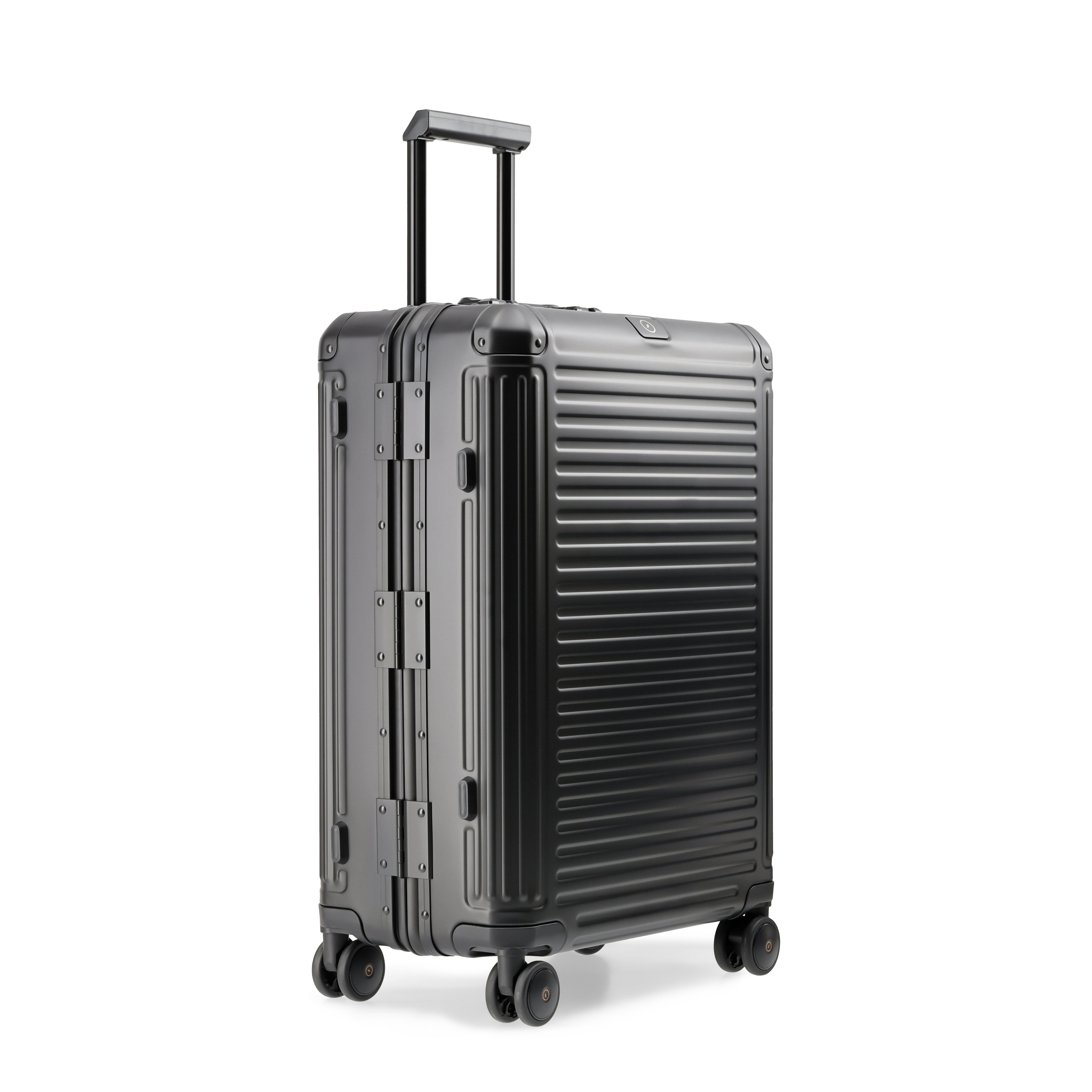 AGATE Aluminium 4W Hardside Luggage Trolley