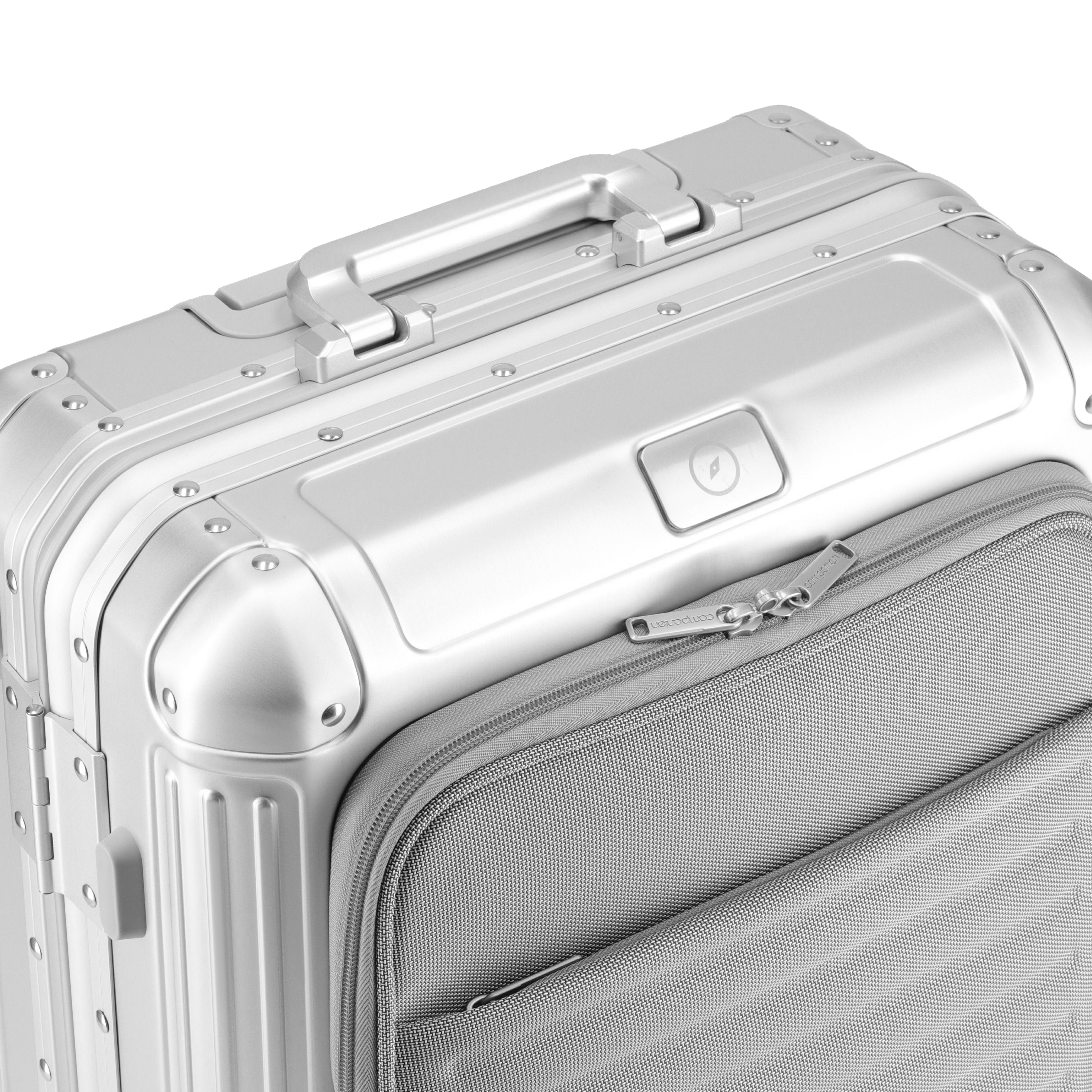 AGATE Aluminium 4W Hardside Luggage Trolley