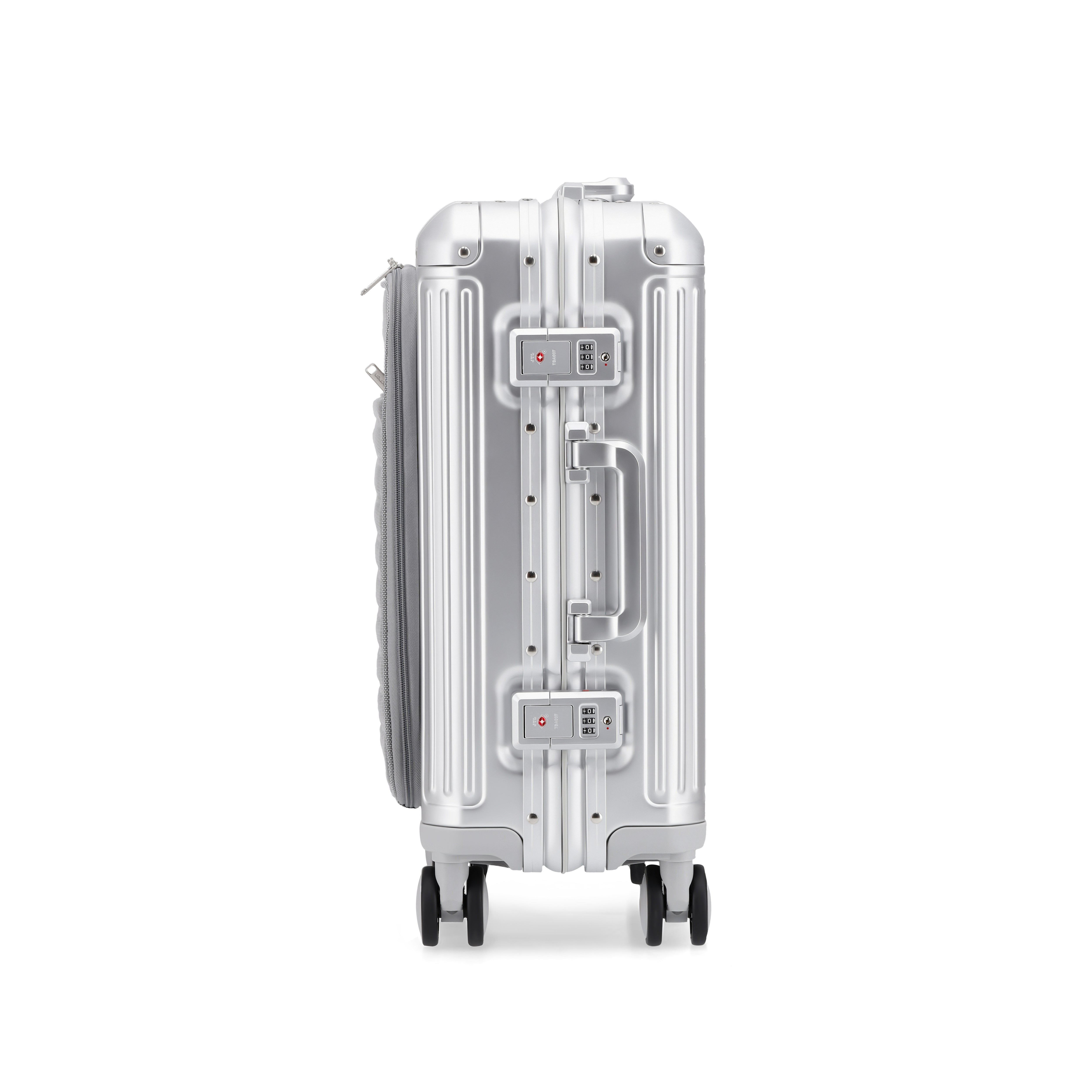 AGATE Aluminium 4W Hardside Luggage Trolley