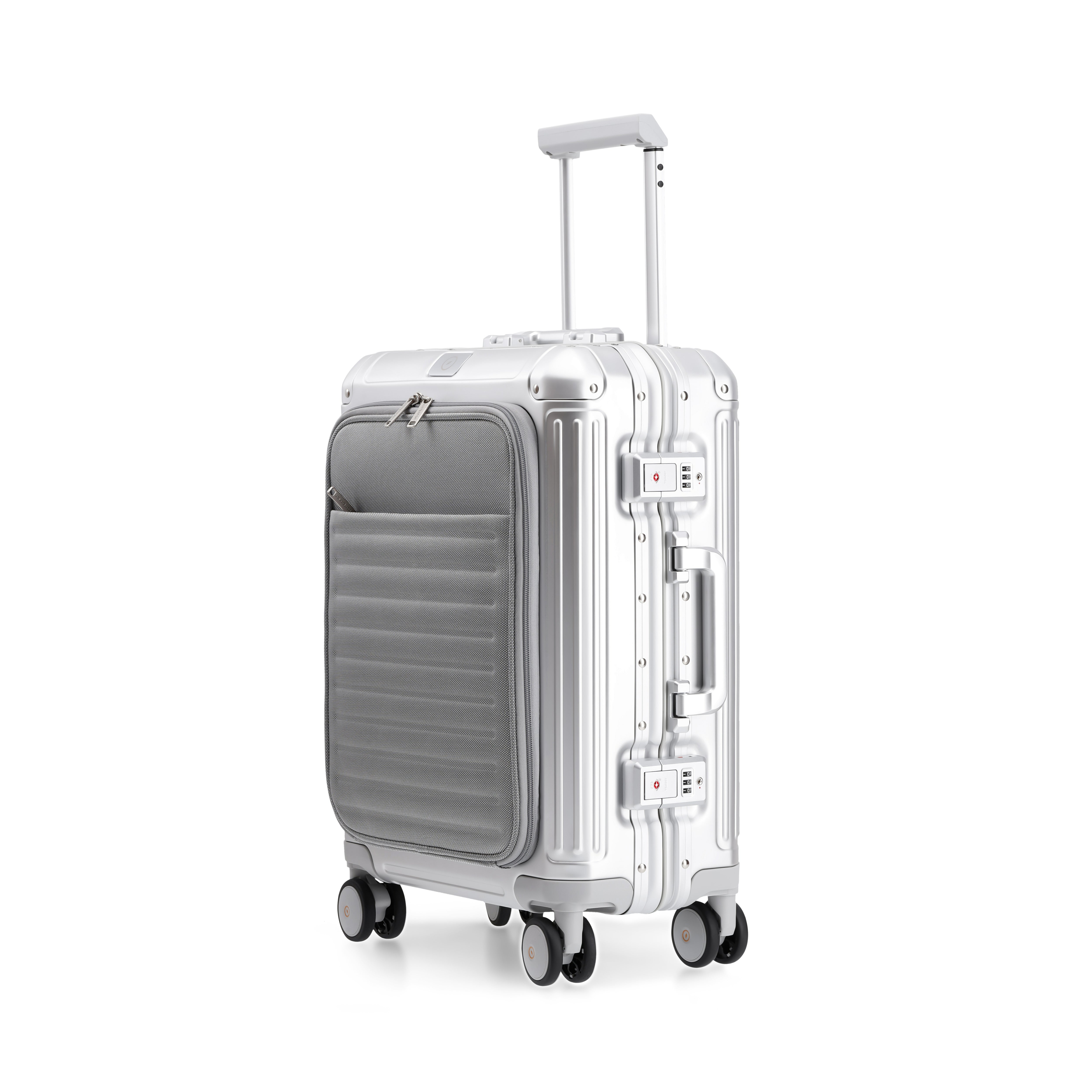 AGATE Aluminium 4W Hardside Luggage Trolley