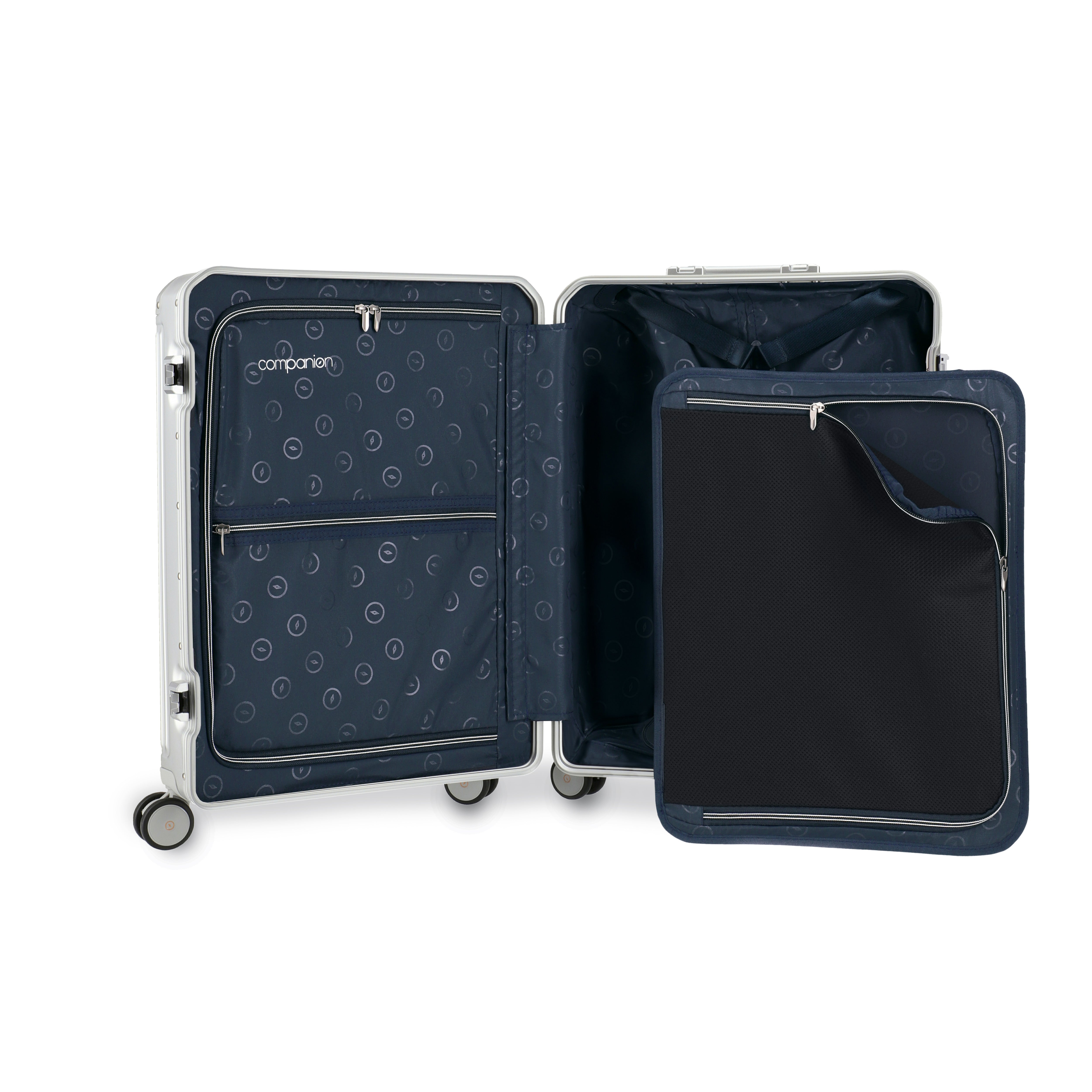 AGATE Aluminium 4W Hardside Luggage Trolley