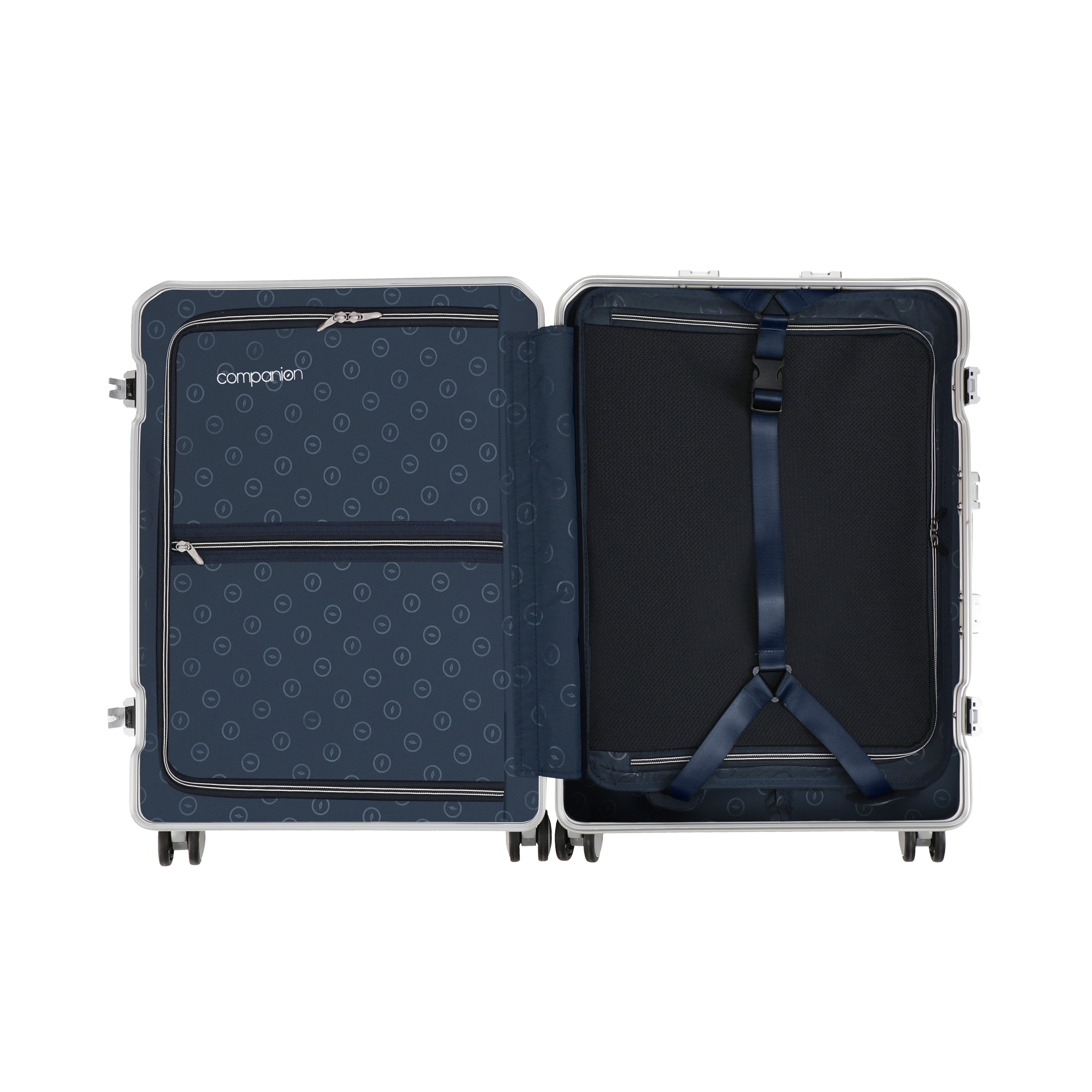 AGATE Aluminium 4W Hardside Luggage Trolley