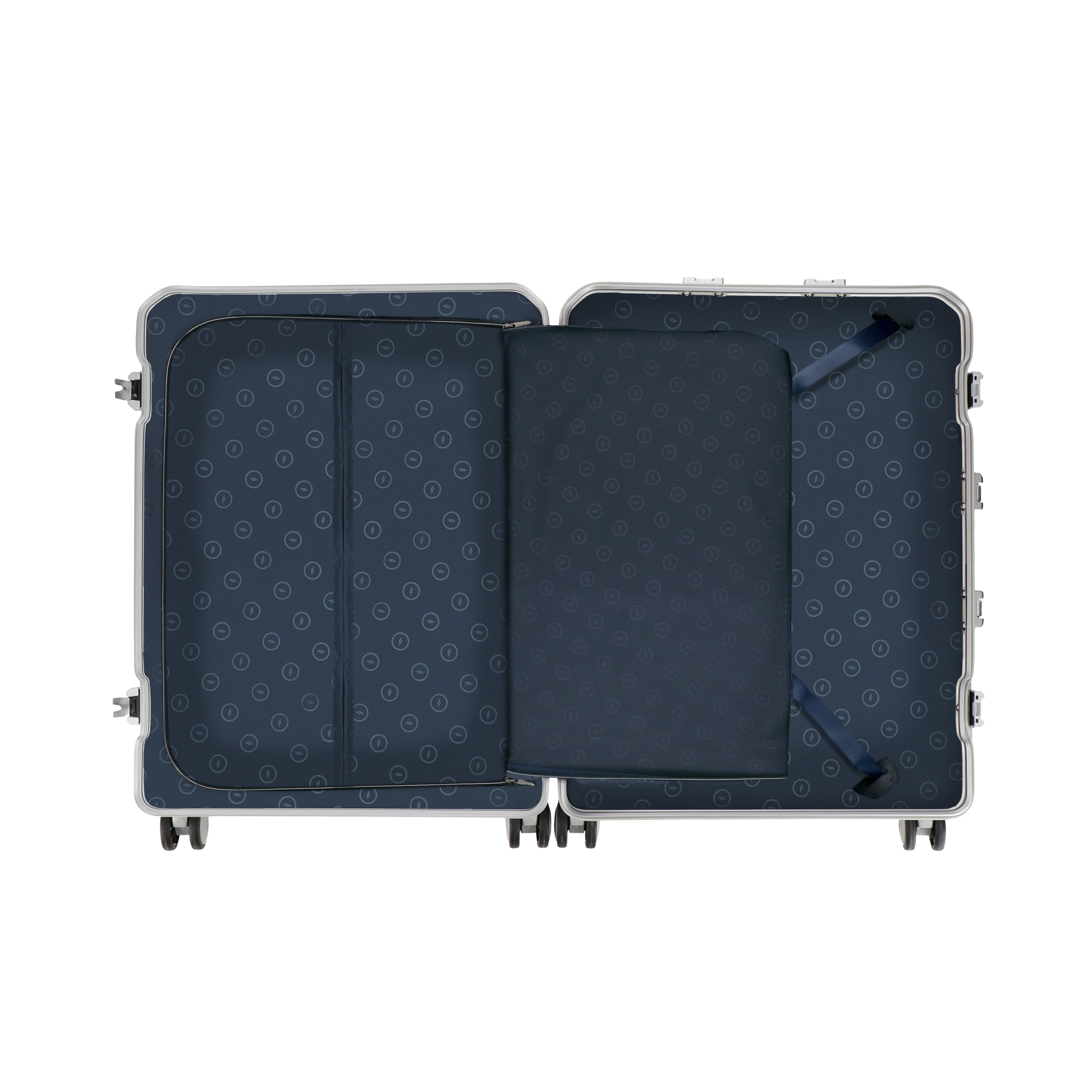 AGATE Aluminium 4W Hardside Luggage Trolley