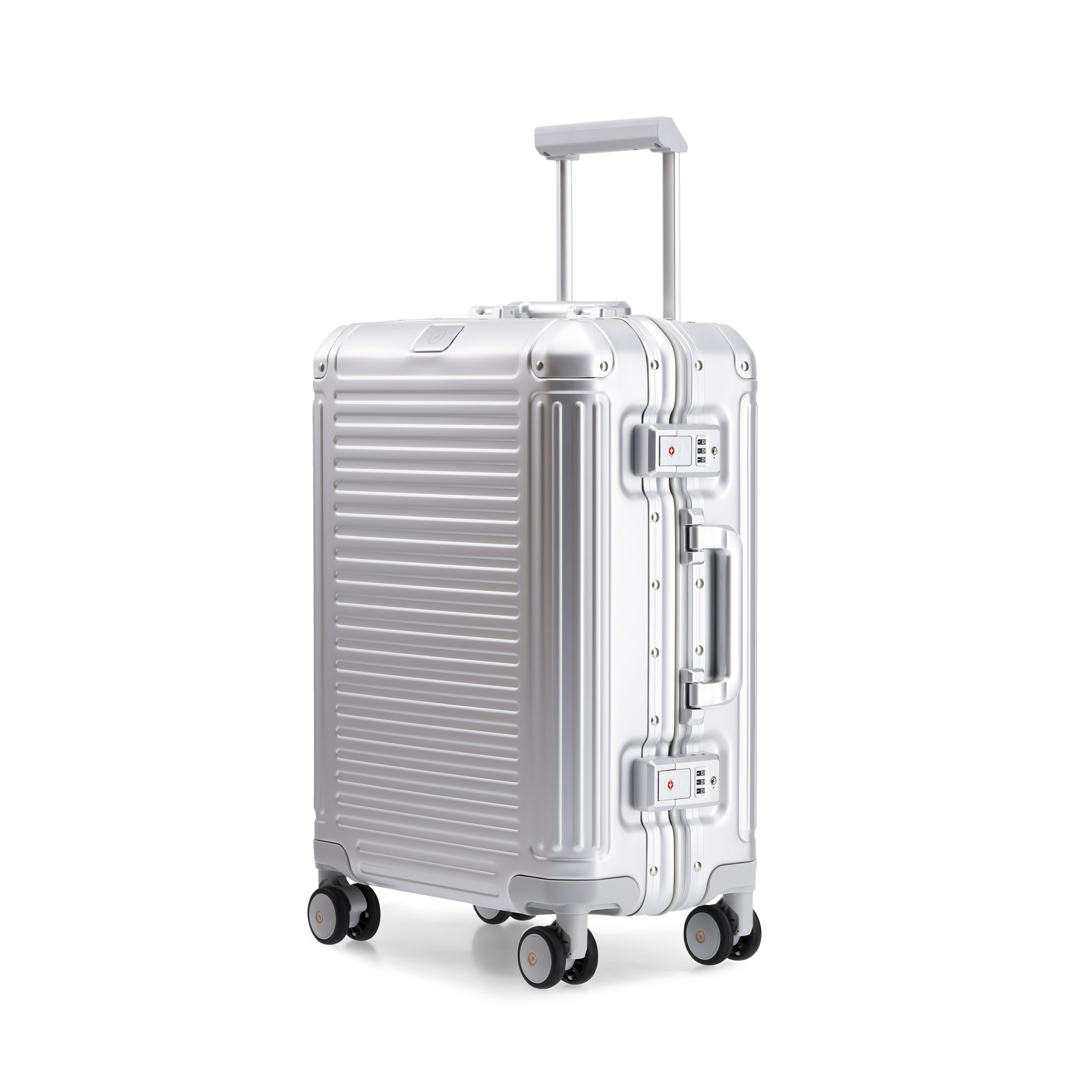 AGATE Aluminium 4W Hardside Luggage Trolley