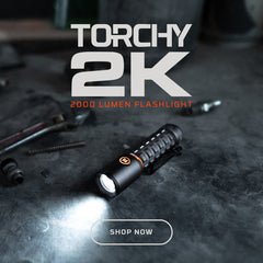 TORCHY 2K 2000 Lumen Rechargeable Pocket Light