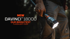 DAVINCI 18000 Lumen Handheld Rechargeable Flashlight