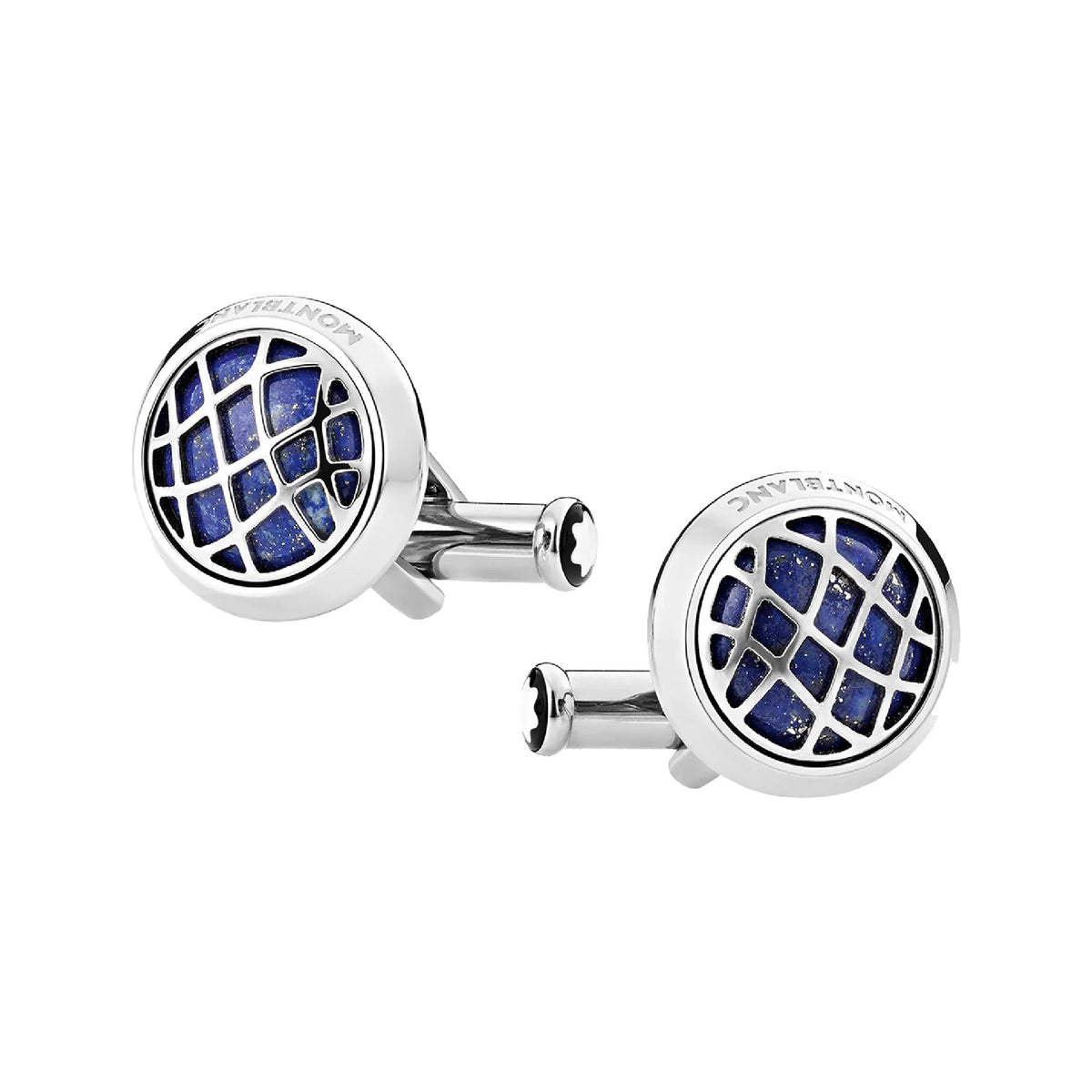 Stainless Steel & Lapis Lazuli Cufflinks