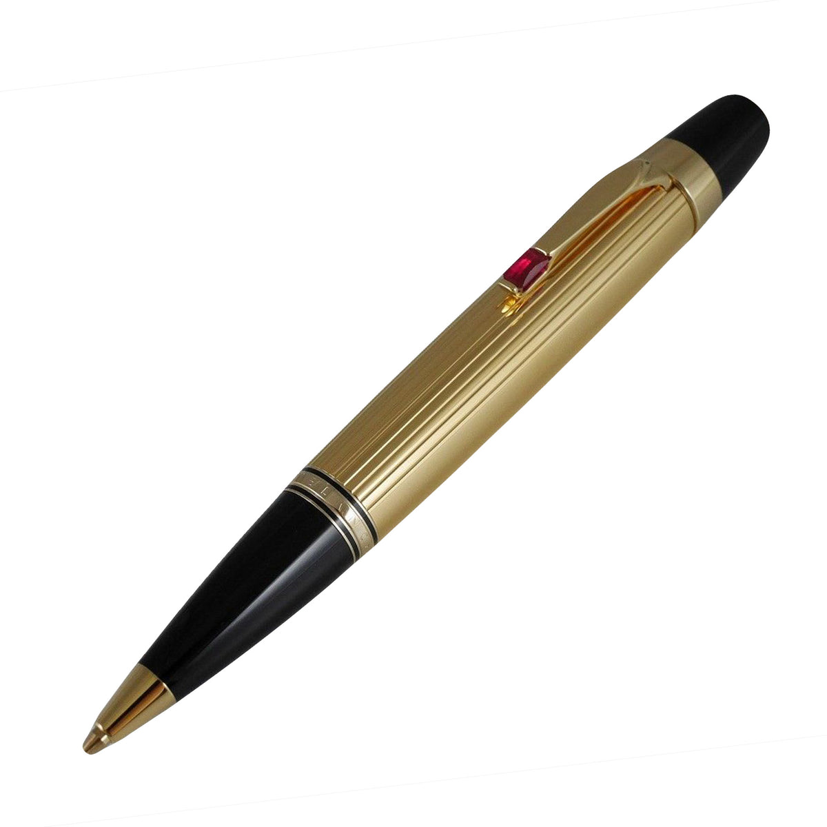 MONTBLANC Boheme Mechanical Pencil Gold Plated With Synthetic Ruby