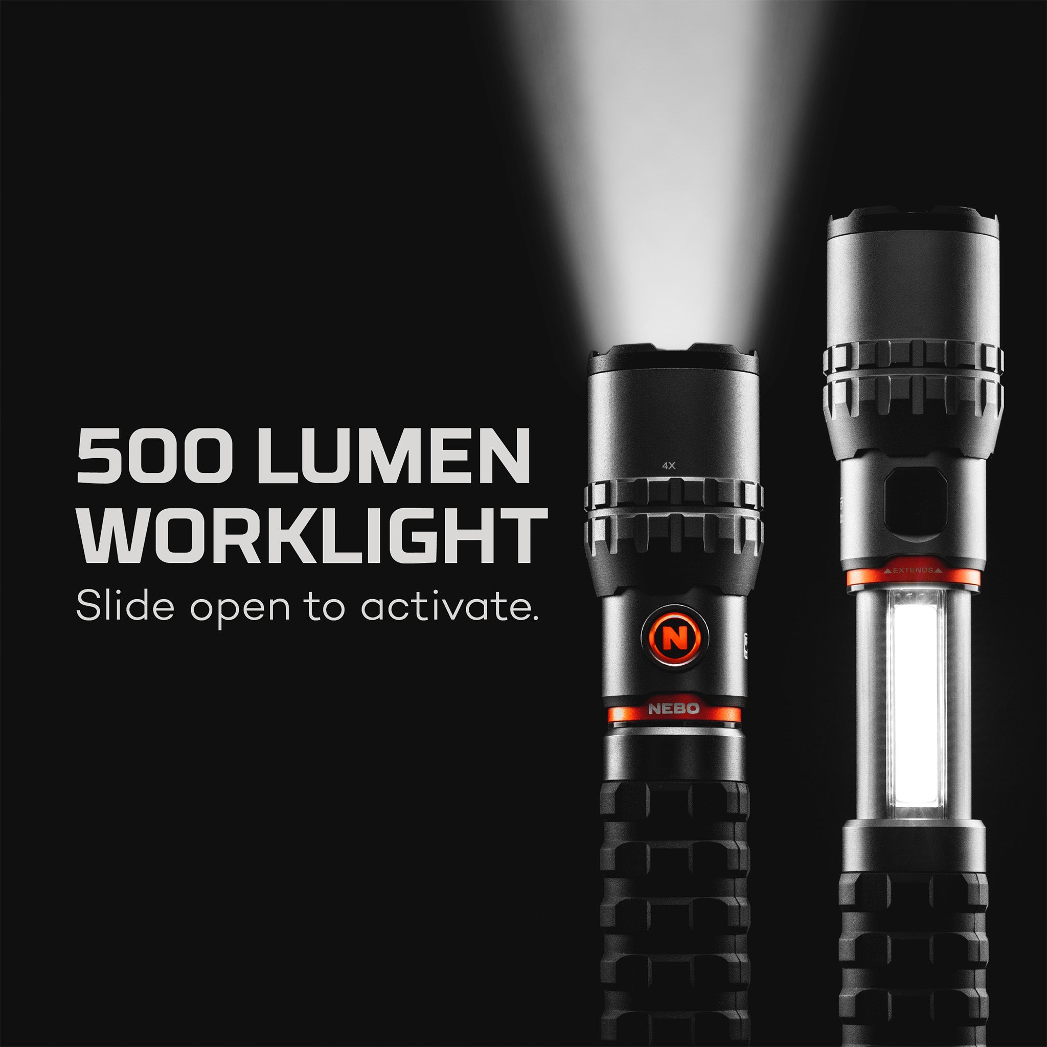 SLYDE KING 2K 2000 Lumen Flashlight / 500 Lumen Work Light
