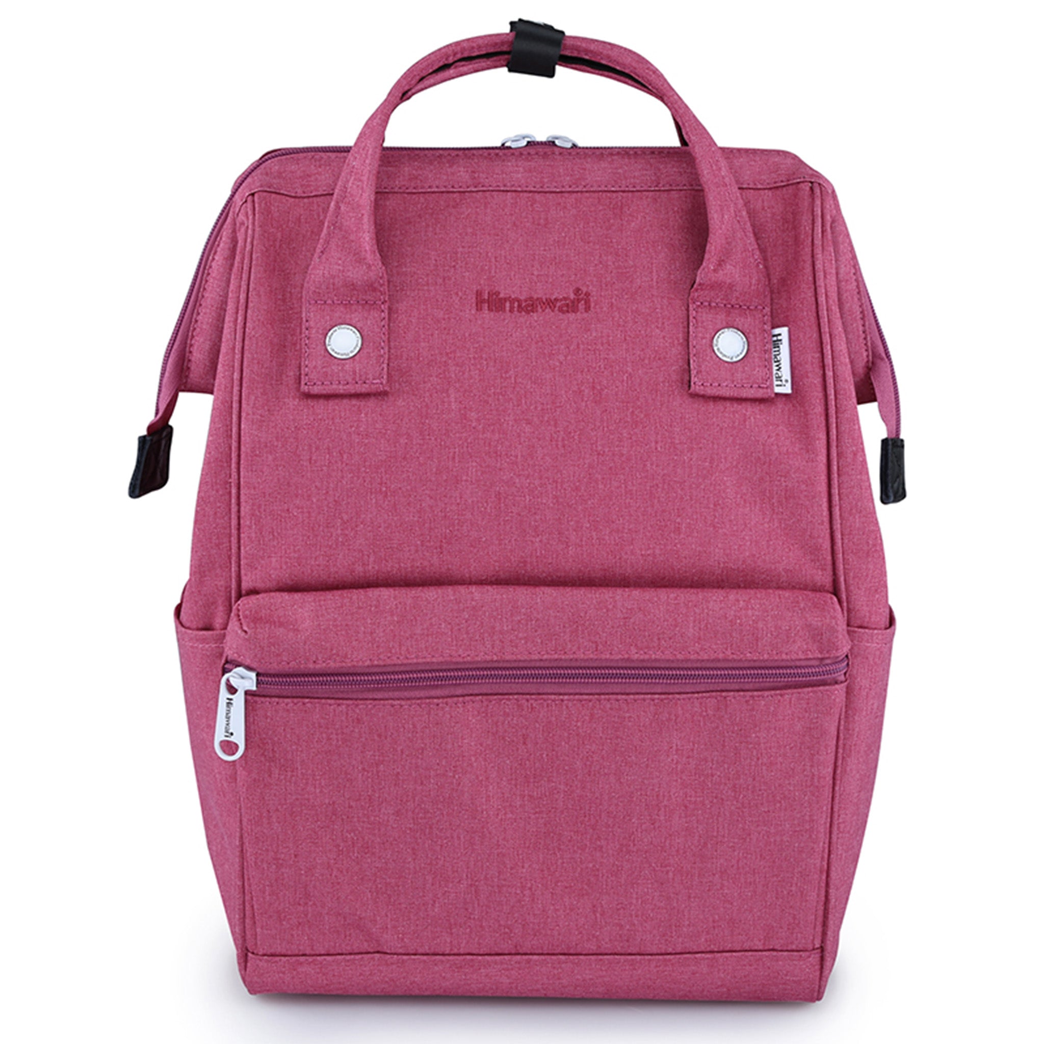 Himawari Laptop Backpack with USB - Rose Red